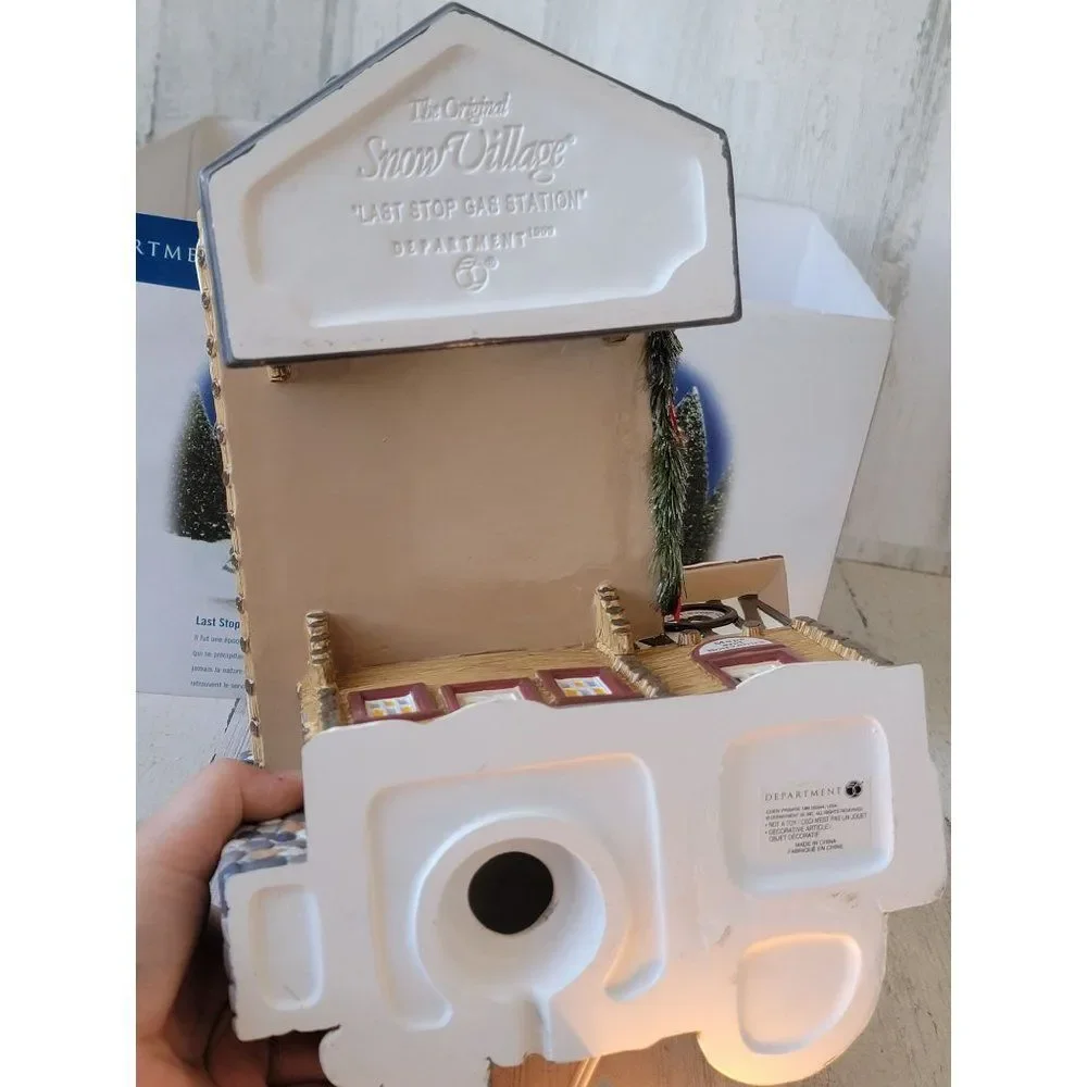 Dept 56 55012 Last Stop Gas Station snow village‎ accessory Xmas